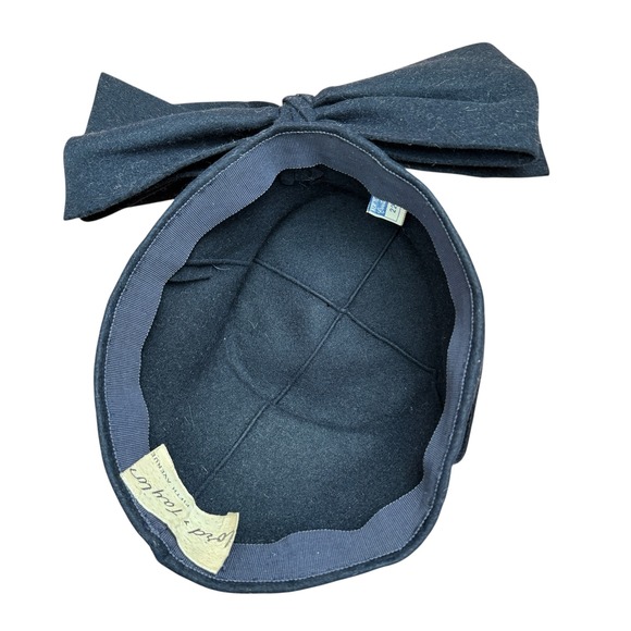 Vintage‎ Hat Couture Bow 1940'sSaks - Picture 3 of 8